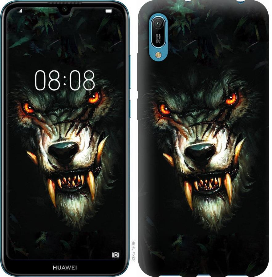 

Чехол на Huawei Y6 2019 Дьявольский волк