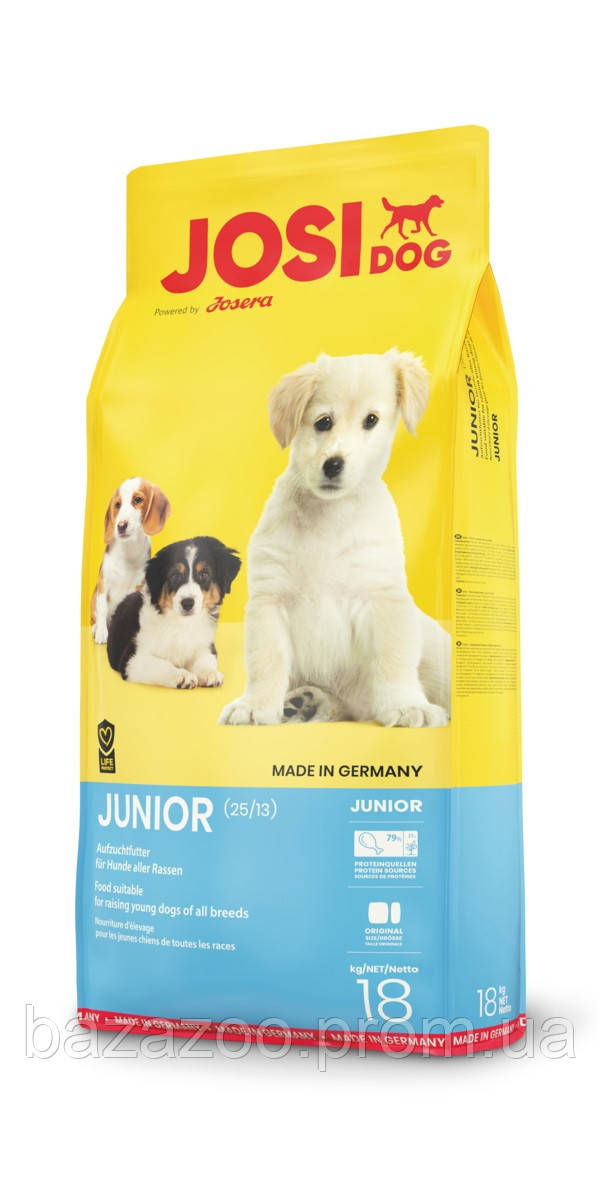 

Сухой корм Josera (Йозера) JosiDog Junior для щенков всех пород от 2 месяцев 18 кг