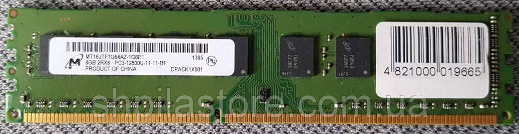 

Оперативна пам 'ять Micron DIMM DDR3 8 GB PC12800