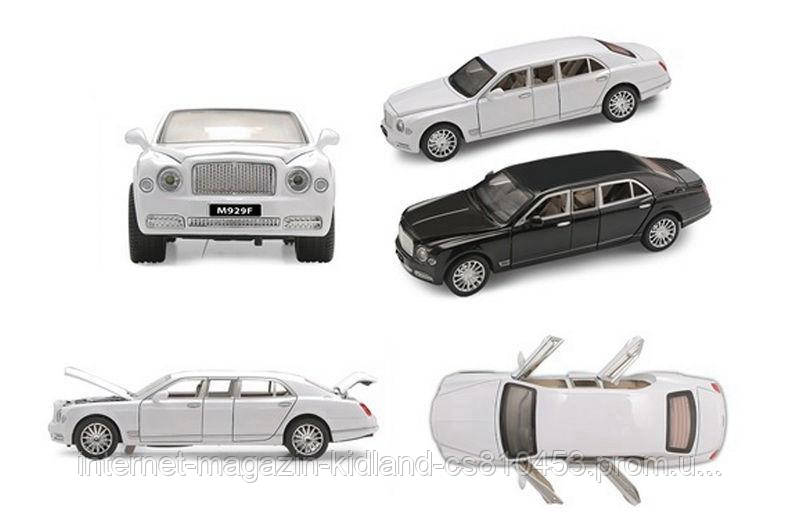 

Машина металічна 7694 АВТОПРОМ 1:24 Bentley на батарейках: світло, звук, відкриваються двері, в коро