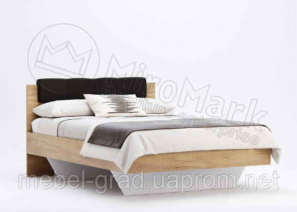 

Кровать двухспальная Luna MiroMark 140х200 дуб крафт / лава
