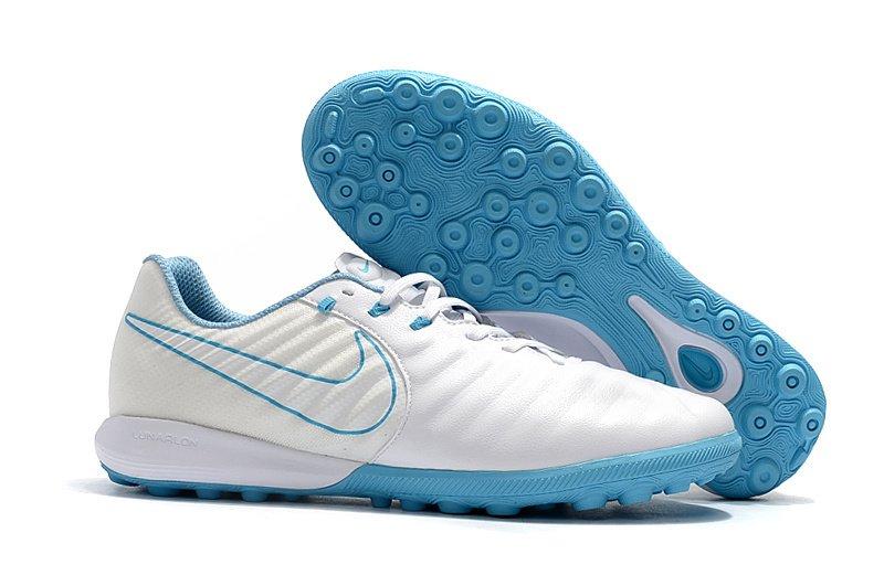 

Сороконожки Nike Tiempo Lunar Legend VII Pro TF white/blue 41(26см, Белый