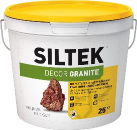 

Штукатурка декоративная Siltek Decor Granite Гранит натуральный (25 кг.), Натурального гранита