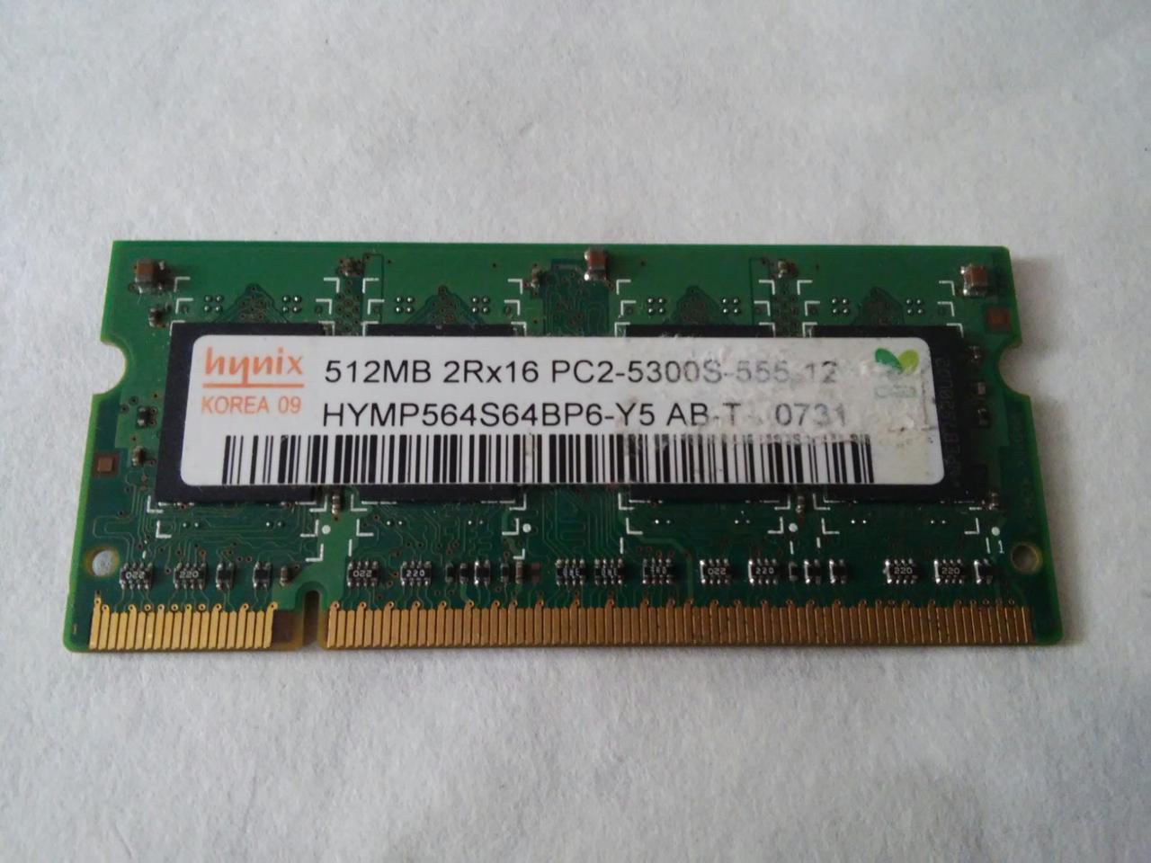 Оперативная память на ноутбук Hynix DDR2 512Mb
