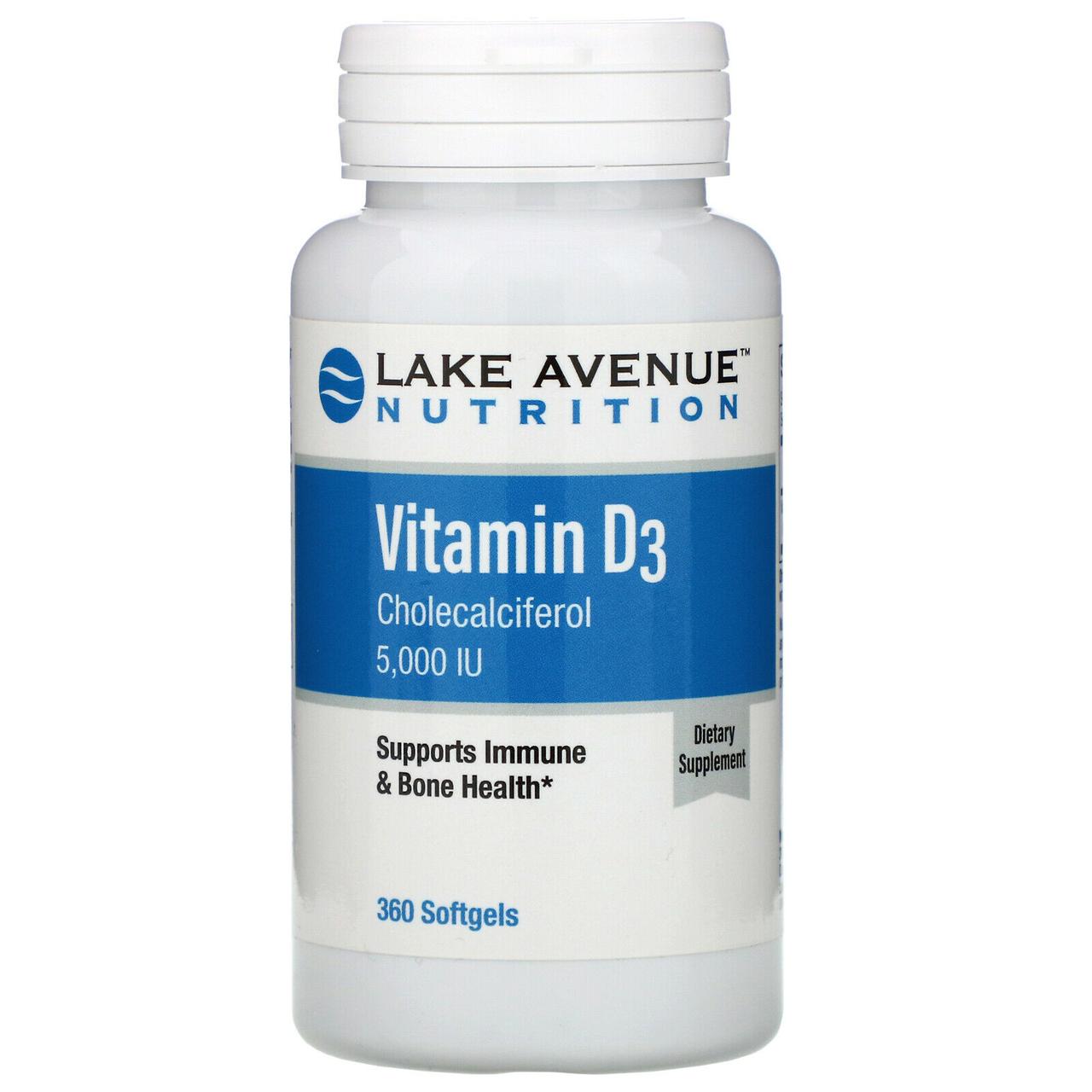 

LAN, витамин D3 (360 капс. по 5000 МЕ), vitamin D-3, вітамін D3