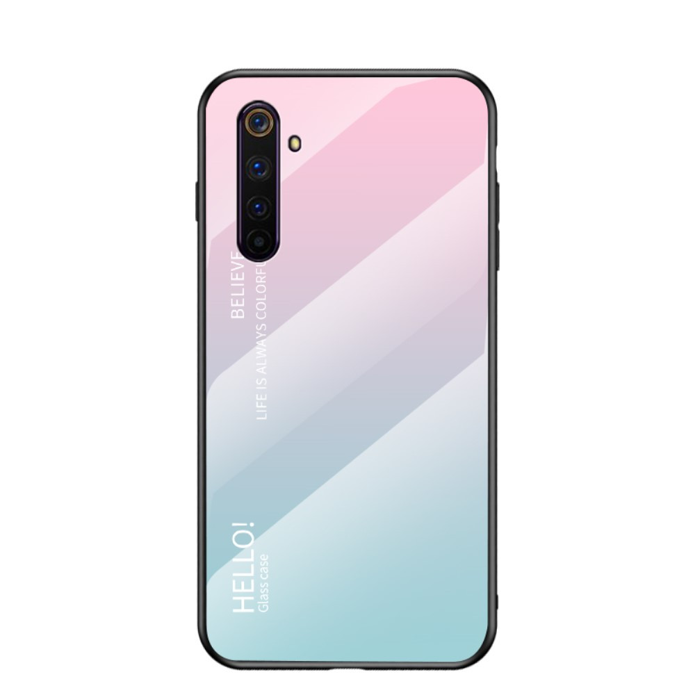 

Чехол накладка для Realme 6 Pro RMX2063 с зеркальной поверхностью, Градиент, Розовый