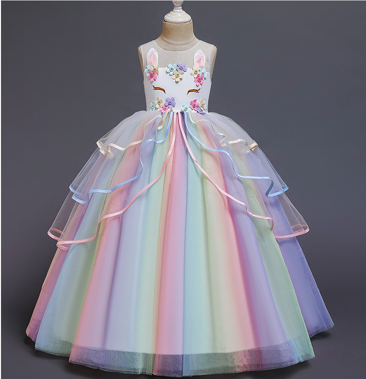 Плаття святкове дитяче  Єдиноріг платье праздничное для девочки до пол