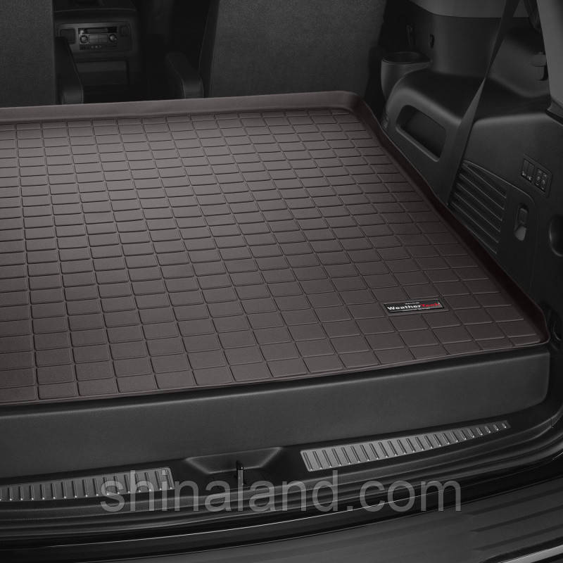 

Коврик в багажник Cadillac Escalade IV (GMT K2XL) 2015 - за 2 рядом, какао, Tri-Extruded (WeatherTech) - штука, Коричневый