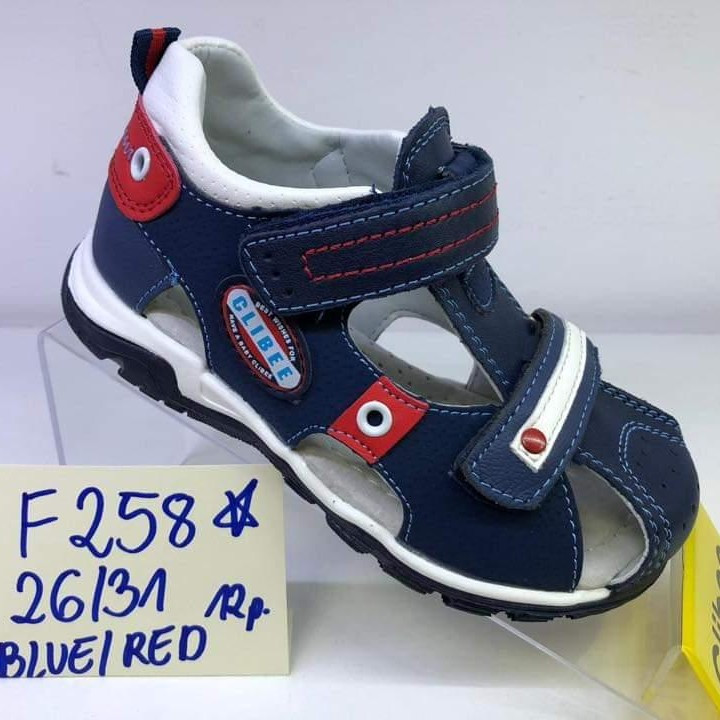 

КОЖА! Детские босоножки оптом Clibee F-258 blue/red (р.26-31), Синий