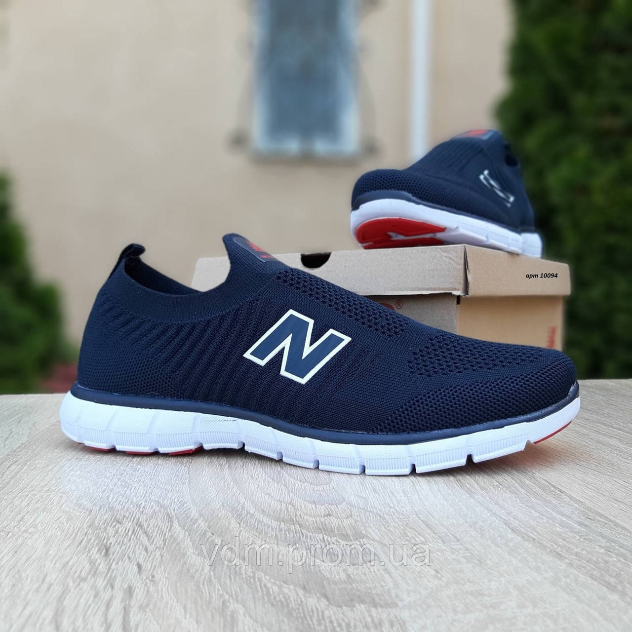 

Кроссовки мужские New Balance в стиле Нью Баланс, текстиль код OD-10094. Черные с красным 45, Черный