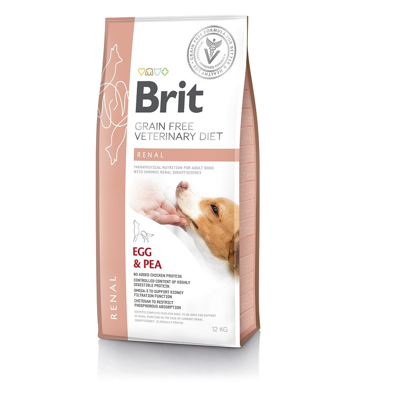 

Brit Veterinary Diet Dog Grain Free Renal беззерновая диета при почечной недостаточности (12 кг)