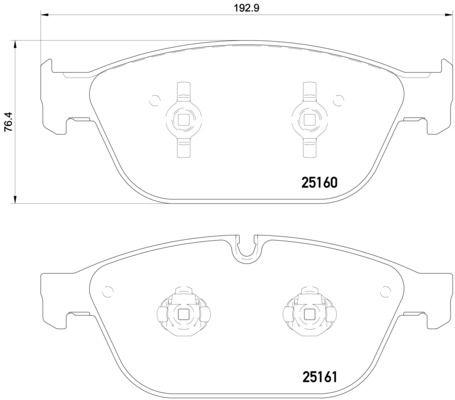 

Тормозные колодки Brembo