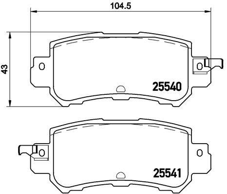 

Тормозные колодки Brembo