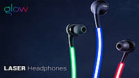 Светящиеся наушники Super Bass Headphones, светодиодные LED наушники 