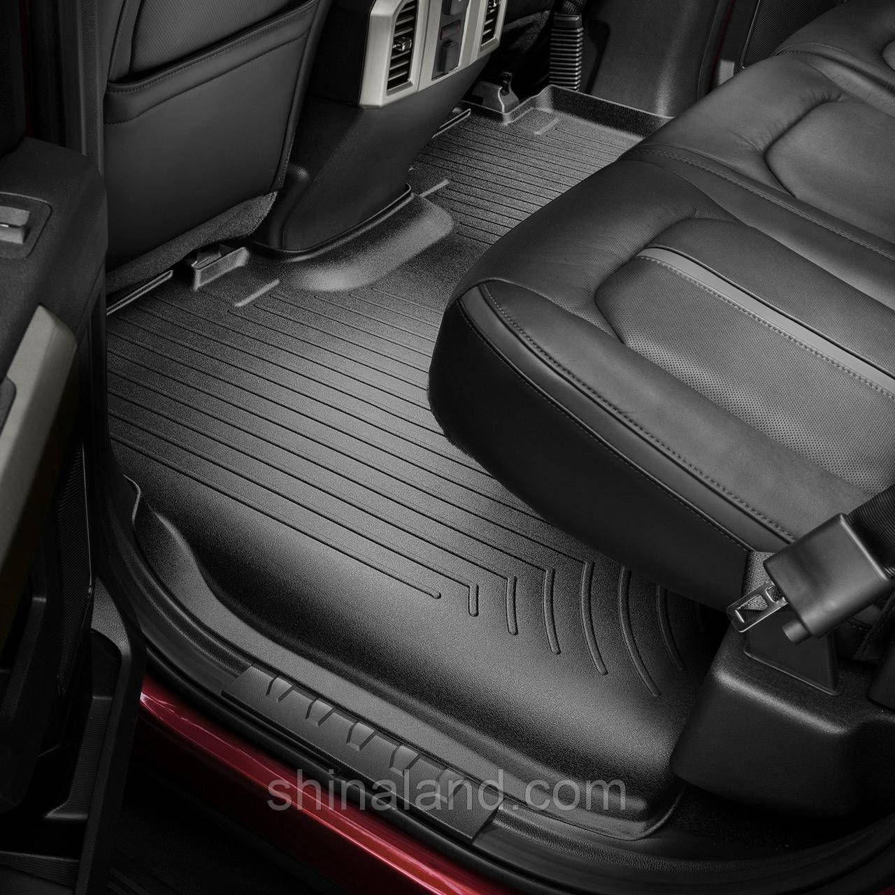 

Коврики в салон Ford F-150 (SuperCrew) XIII 2015 - 2019 черные, Tri-Extruded (WeatherTech) - второй ряд