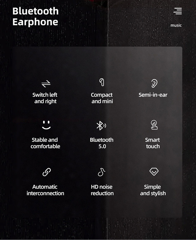 Беспроводные TWS наушники Joyroom JR-T06 mini Bluetooth 5.0 Черные Белые
