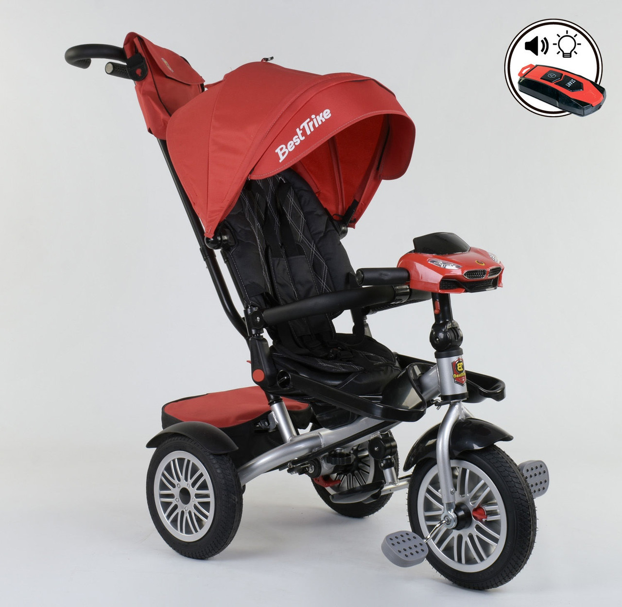 

Велосипед 3-х колёсный 9288 В - 3696 Best Trike красный 76982