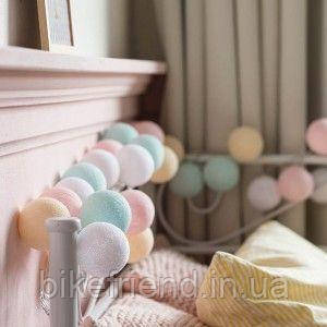 

Хлопковая гирлянда Pastel 35 шариков в петле 3,54 м