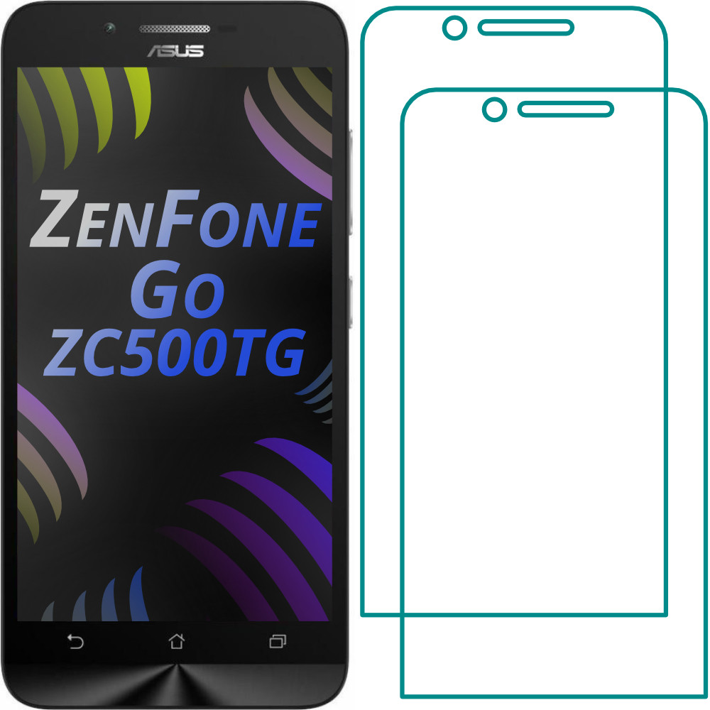 

Защитное стекло Asus ZenFone Go ZC500TG (Прозрачное 2.5 D 9H) (Асус Зенфон Го Гоу) 2 шт