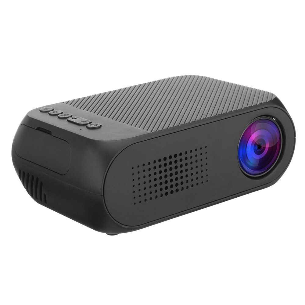 

Мультимедийный портативный мини проектор Projector LED YG-320 Mini Black 700 lumen