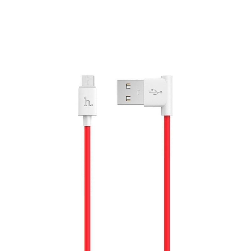 

USB Cable Hoco UPM10 MicroUSB (L Shape) Red 1.2m