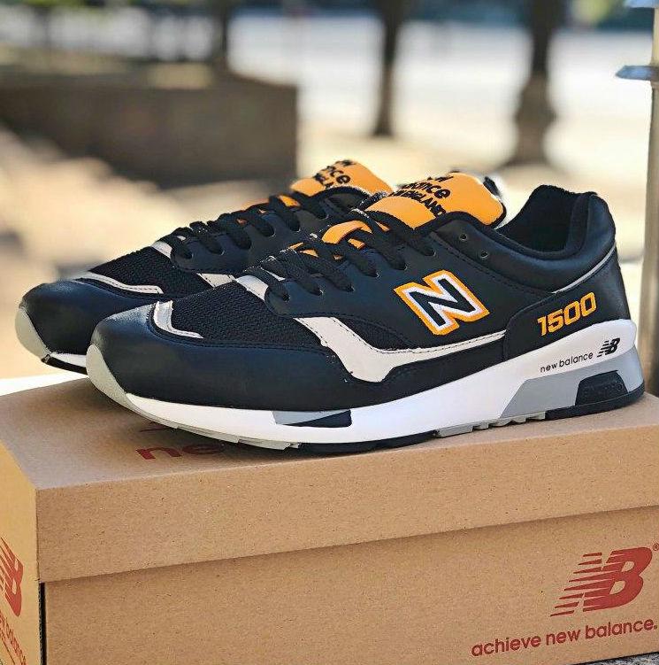 

New Balance 1500 Black Yellow Reflective | кроссовки мужские; черные / желтые; осенние / весенние; рефлектив 8.5us - 42eur - 26.5cm, Желтый