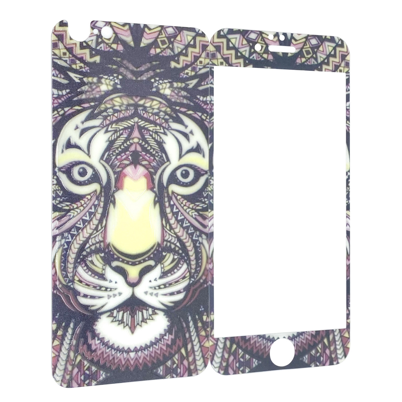 

Защитное стекло for Apple iPhone 6/6S LUXO Animal back/face тигр