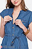 Платье-рубашка для беременных и кормящих из тонкого джинса ТМ Юла Мама Ivy DR-21.011, фото 6