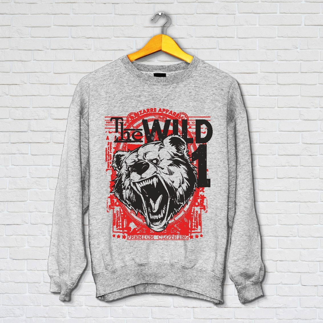 

Мужской свитшот Push IT с принтом "The wild 1"