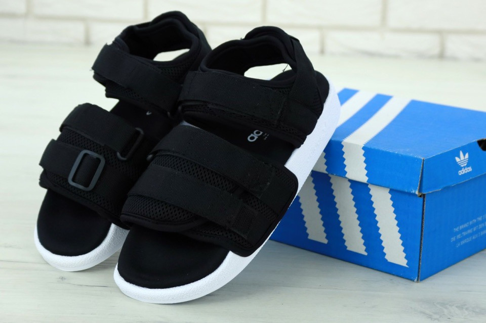 

Сандалии женские спортивные летние черные Adidas Sandals Адидас 43, Черный