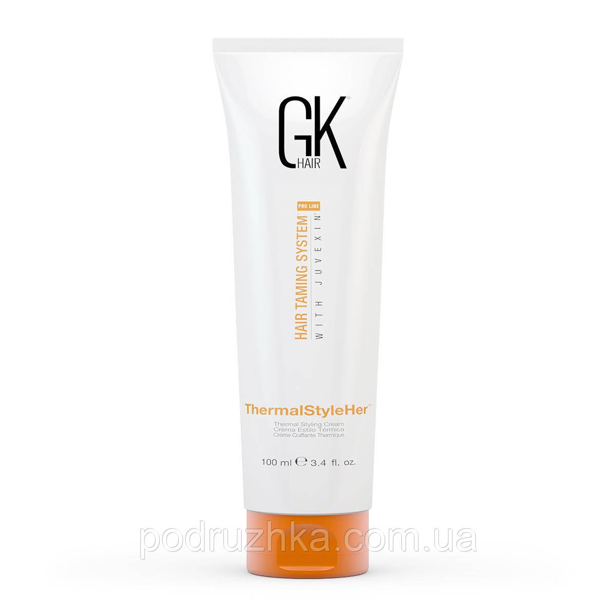 

Защитный крем для горячей укладки волос GKhair (Global Keratin) Hair Thermal Style Her, 100 мл