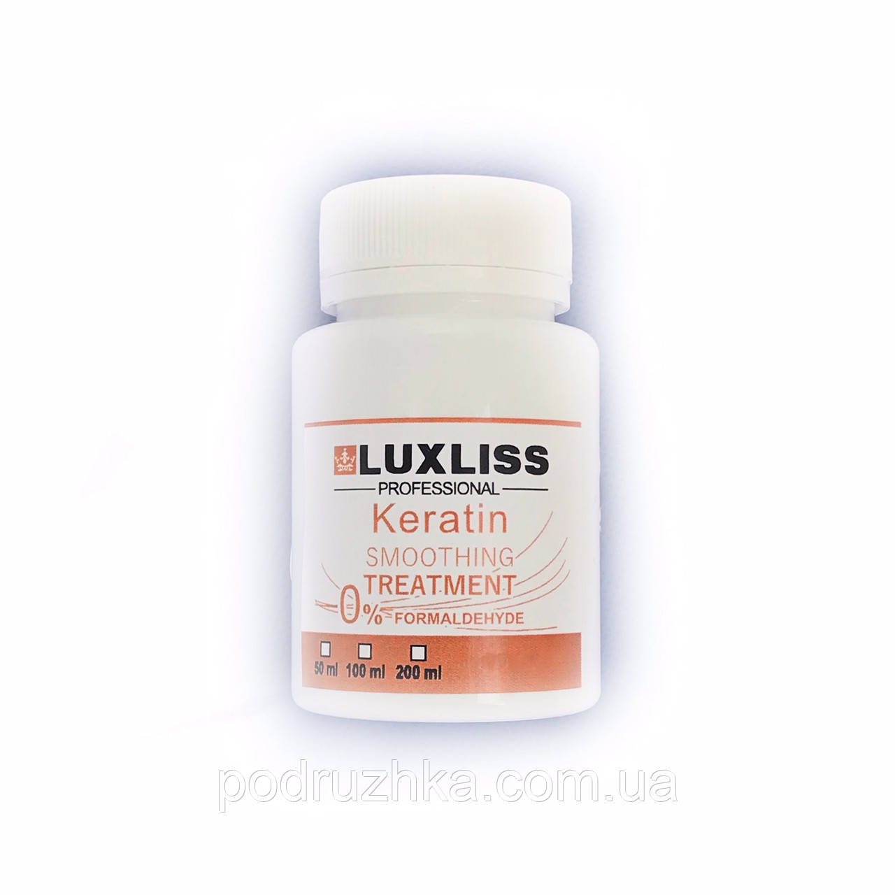 

Нанопластика Luxliss Keratin Smoothing Treatment 0% Formaldehyde, 50 мл (разлив)