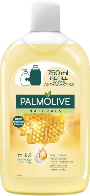 

Palmolive жидкое мыло для рук Натурэль Увлажняющие молочко и мёд 750 мл сменный блок