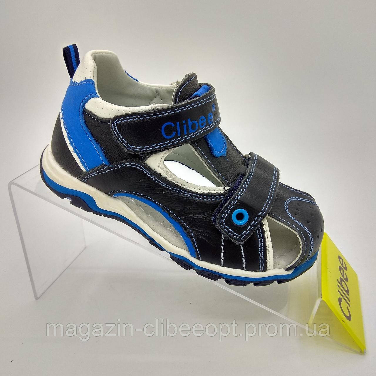 

КОЖА! Детские босоножки оптом Clibee F-201 blue/blue (р.26-31), Синий