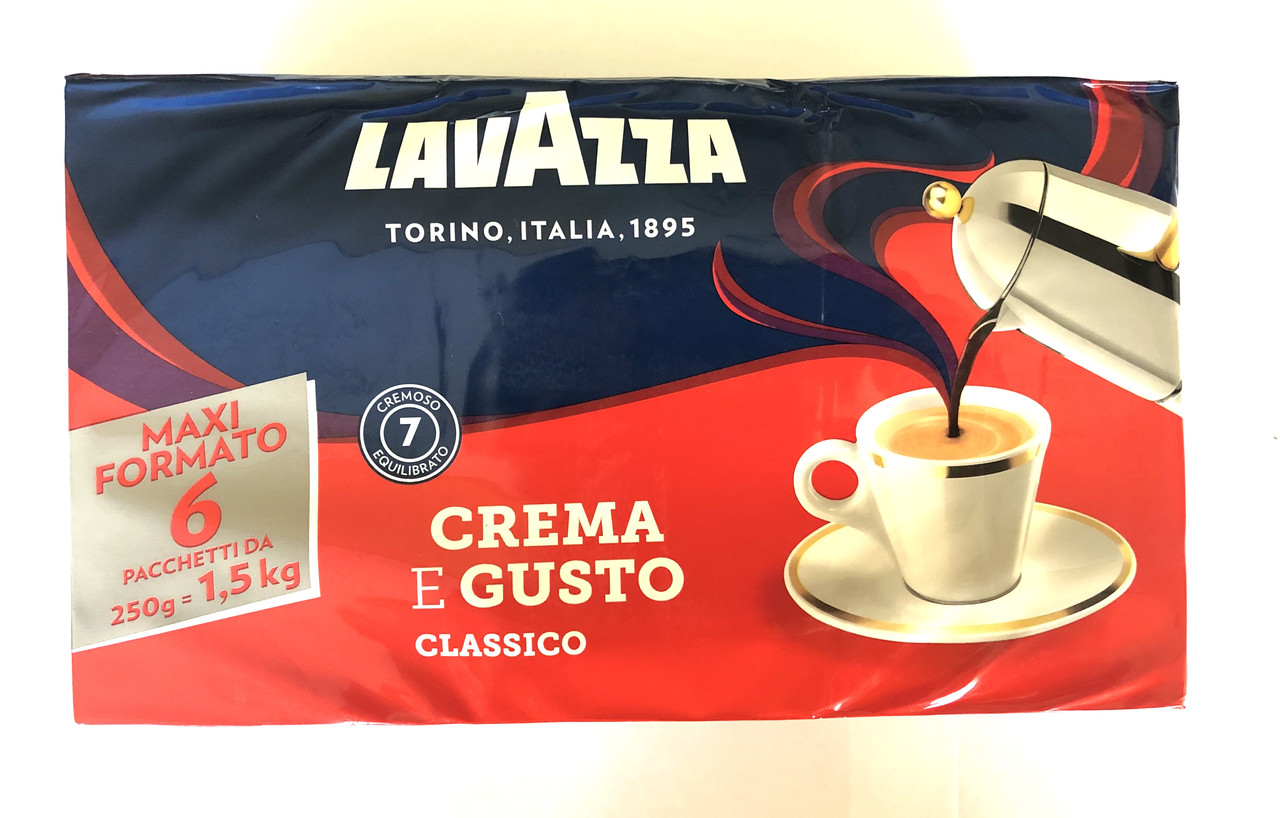 

Кофе молотый Lavazza Crema e gusto forte 6шт по 250 г