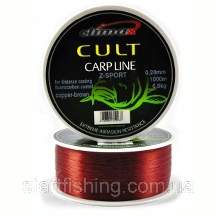 

Леска Climax CULT CARP LINE Z-SPORT cooper-brown 8,3kg 1000m 0,3mm