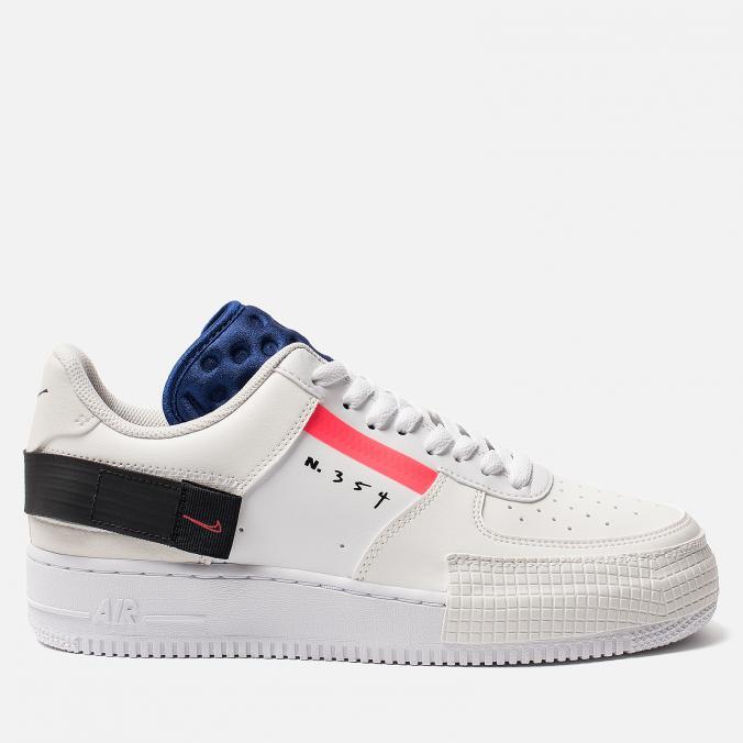 

Кроссовки Nike Air Force 1 White Red Orbit Black 43