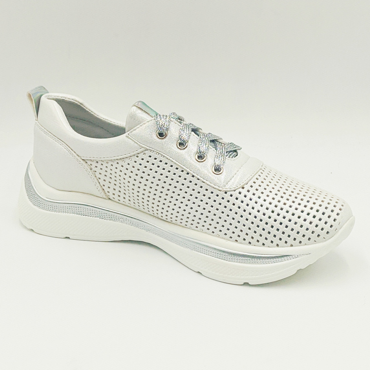 

Кроссовки женские Башили 89-5 WHITE / Модель 100469 37, Белый