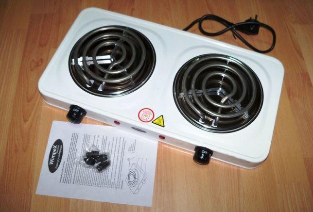 

Электроплита Hot Plate HP WX 200 B Wimpex. Плита электрическая двухкомфорочная, Плитка спиральная настольная