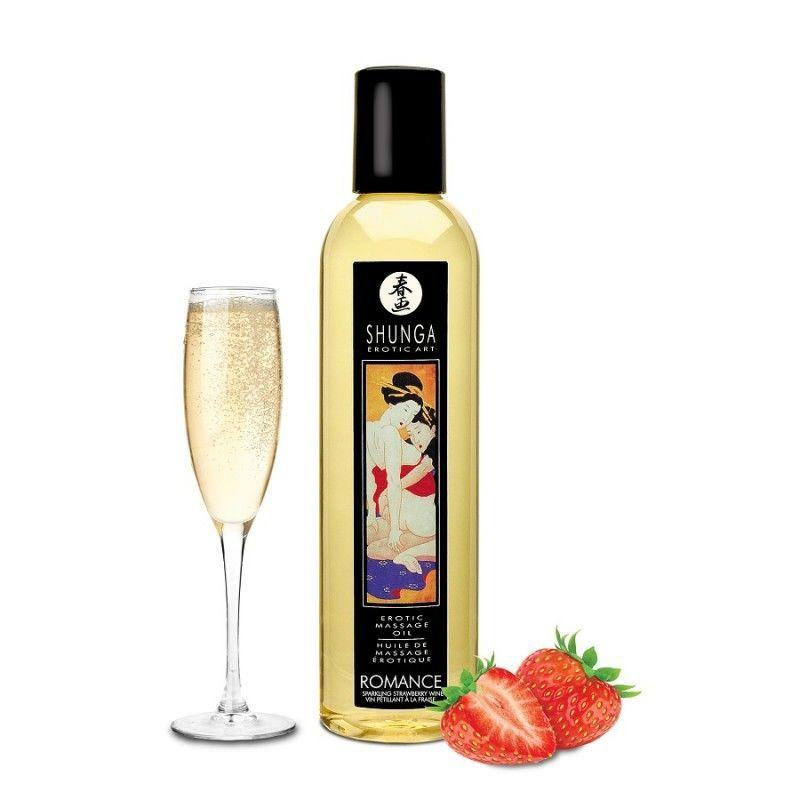 

Массажное масло Shunga Romance - Sparkling Strawberry Wine (250 мл) натуральное