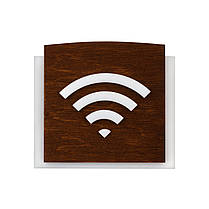 Табличка Wi-Fi  - Акрил и Дерево - "Scandza" Design, фото 3