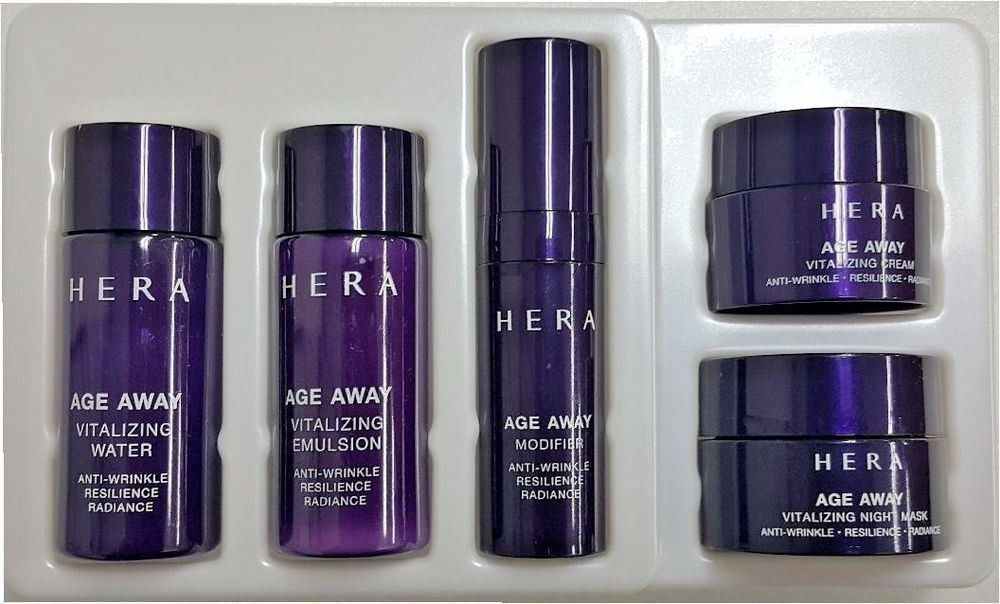 Ages away. Hera age away Vitalizing Anti-Wrinkle 5 Set. Набор интенсивных антивозрастных миниатюр Hera age away simple Set 5pcs. Hera age away. Hera age away aesthetic BX Emulsion.