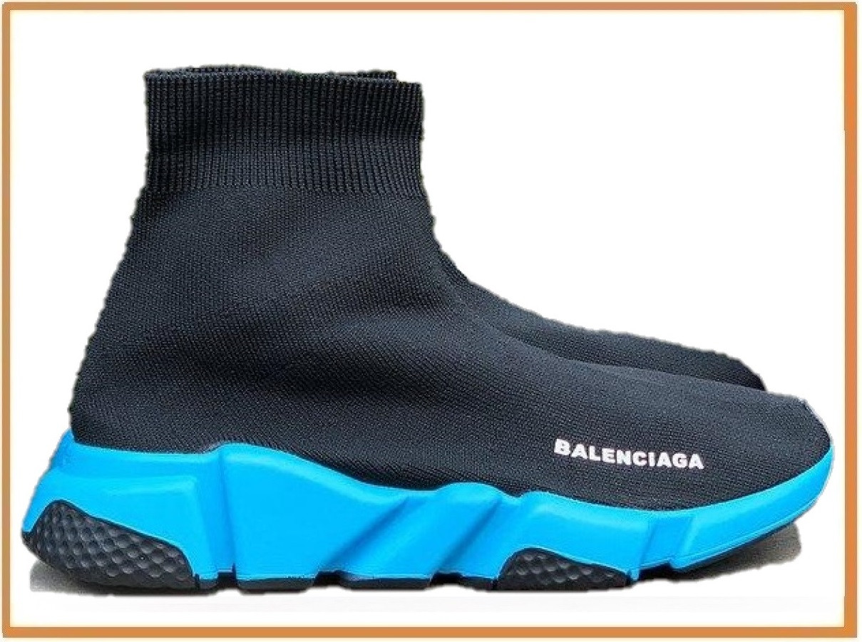 blue sock balenciaga's