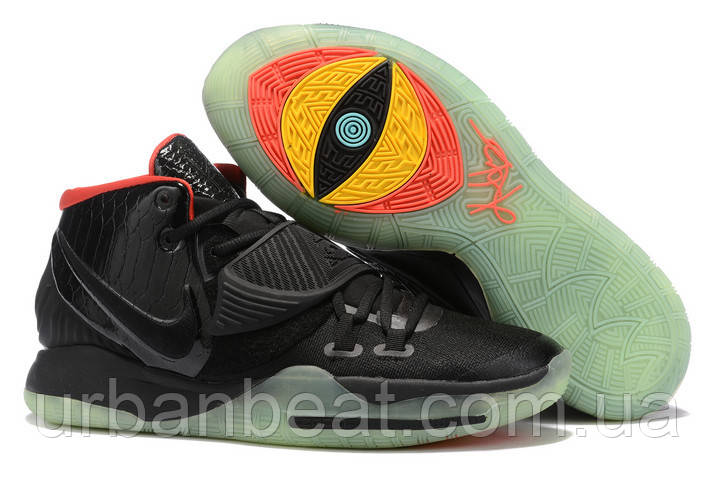 kyrie 6 black and red