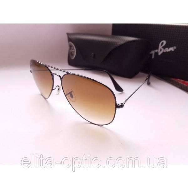 

Солнцезащитные очки Ray Ban 3026 Aviator large metal 002/51, Коричневый