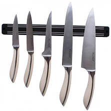 Магнитная планка-держатель Kamille для ножей 48*5*1.5 см настенная универсальная, фото 2