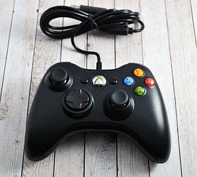 Проводной джойстик Xbox 360 Microsoft Windows Геймпад Black