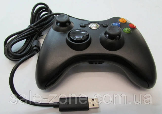 Проводной геймпад Xbox 360 Microsoft Windows Джойстик Black, цена 449 грн.,  купить в Виннице — Prom.ua (ID#1168655227)