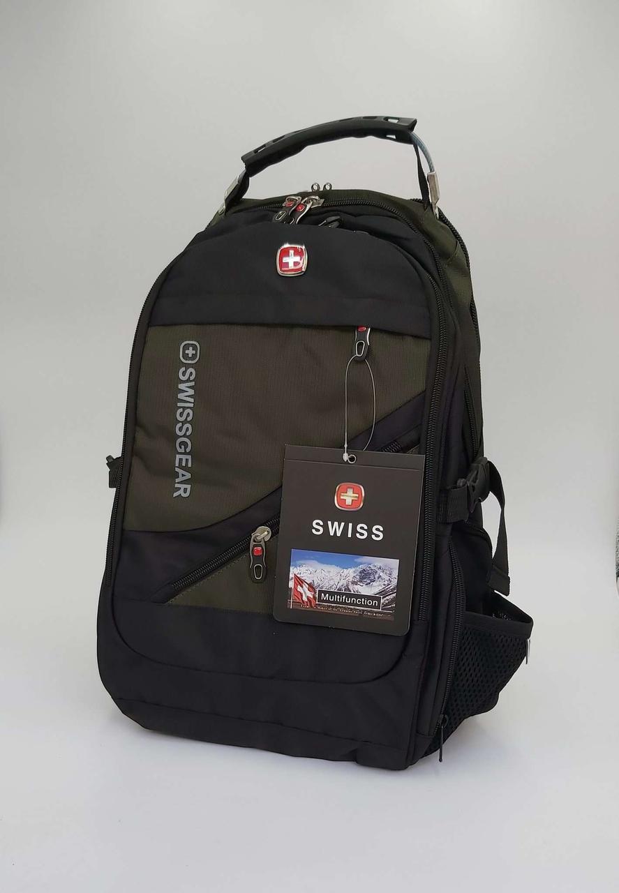 

Рюкзак Swissgear с зарядкой USB и выходом наушников 49*29*19 см, Коричневый