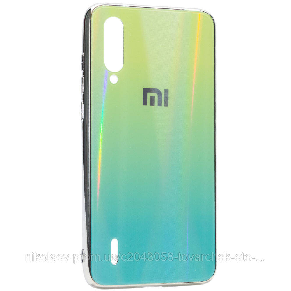 

TPU+Glass чехол Gradient Aurora с лого для Xiaomi Mi CC9 / Mi 9 Lite, Зелёный